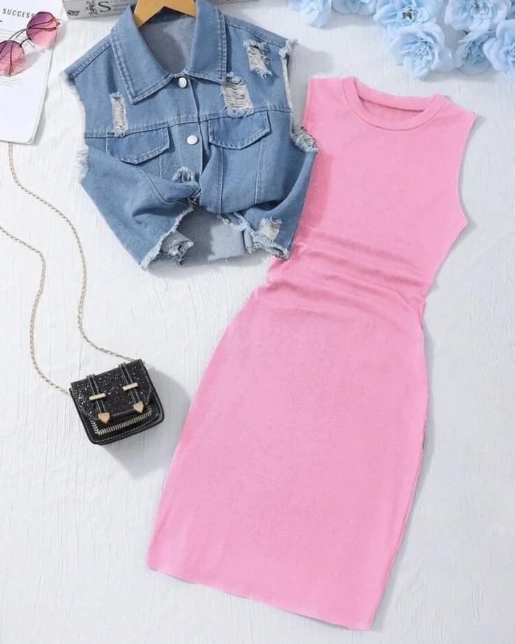 DRESS WITH JEANS BLAZER
