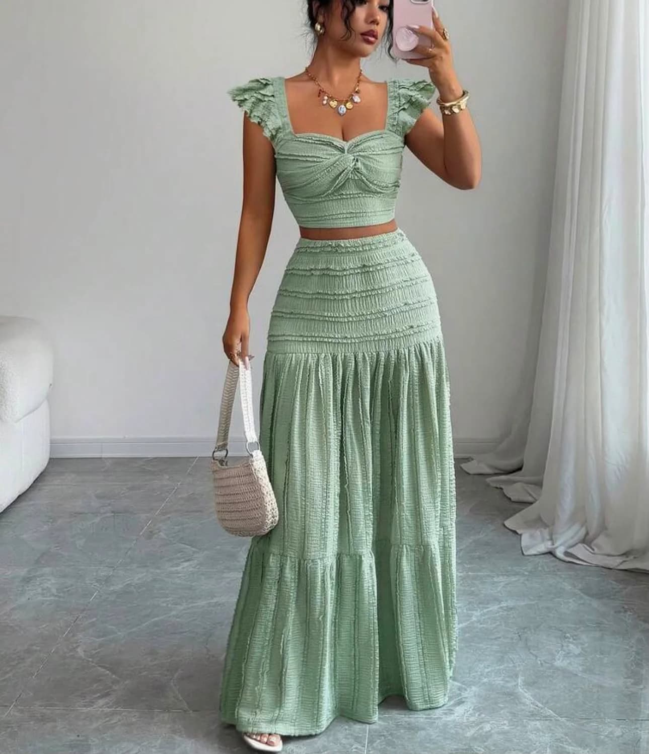 CROPTOP LONG SKIRT