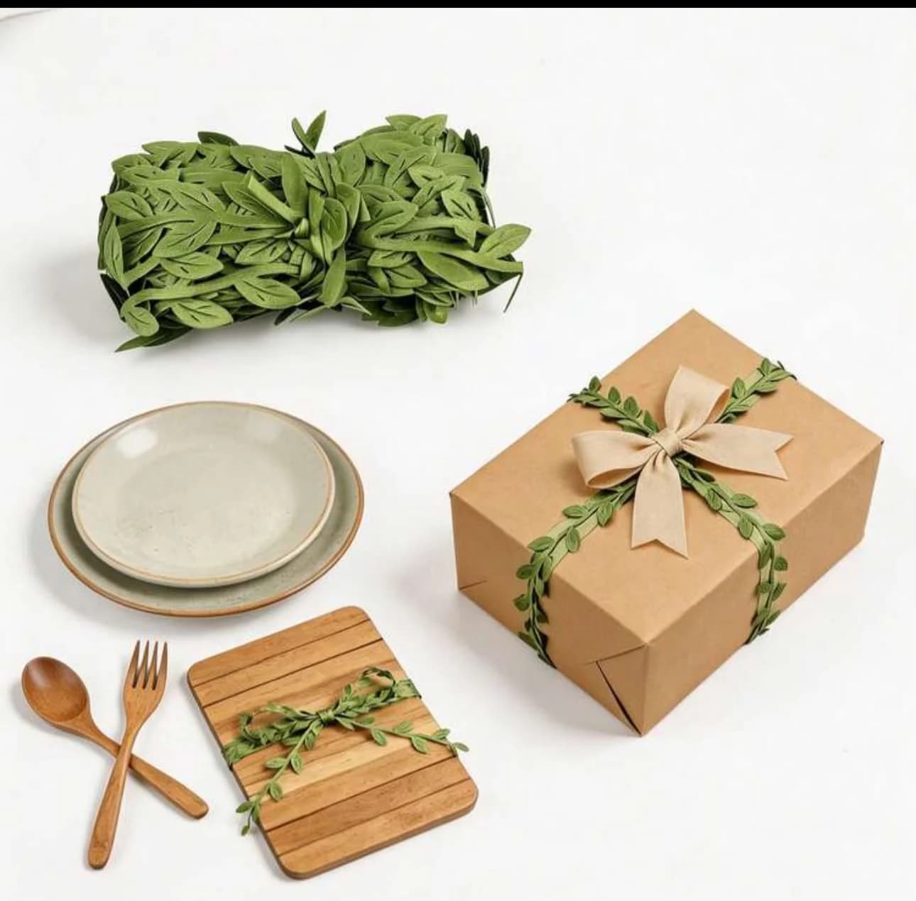 GREEN LEAF RIBBON
